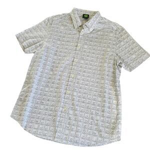 The Beatles Short Sleeve Dress Shirt Hard Day's Night White Cotton Men’s Size XL